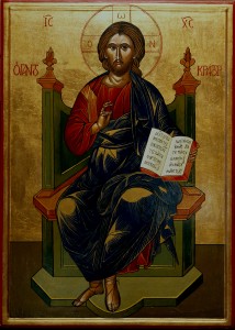 Kristus Pantokrator, ikon malt av sr. Turid Dominika, Lunden Kloster